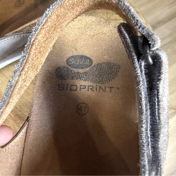 Scholl Bioprint Italian Taupe Wedge Sandals, size 41 - Picture 6 of 7